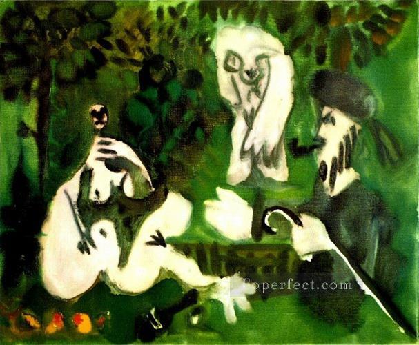 Le dejenuer sur l herbe Manet 3 1960 Cubism Oil Paintings